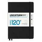 Leuchtturm1917 Notebook A5 120g Black Dotted