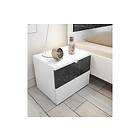 LC Spa Amacia Nattbord 50 cm med oppbevaring 2 Skuffer