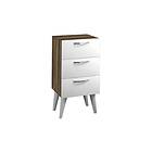 Louvrall Nattbord 40 cm med oppbevaring 3 Skuffer