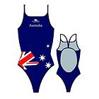 Turbo Australia Flag Thin Strap Swimsuit (Flicka)