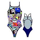 Turbo Comic Thin Strap Swimsuit (Flicka)