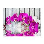 Fototapet Violet Orchids With Water Reflexion 200x154cm TM-LFTNT0539