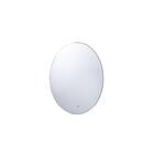 Neronde Speil Oval med LED-Belysning Silver 213724