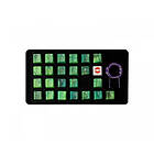 Tai-Hao 23-key Gummi Keycap-set Backlit Mark II Green Camo