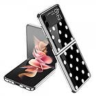 GKK Samsung Galaxy Z Flip 3 Skal Polka Dots Svart