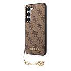 Guess Samsung Galaxy S23 Plus Skal 4G Charms Brun