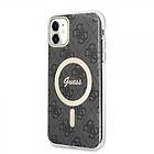 Guess iPhone 11 Skal 4G Pattern MagSafe Svart