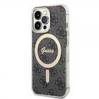 Guess iPhone 13 Pro Skal 4G Pattern MagSafe Svart