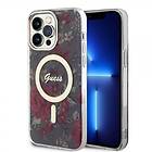 Guess iPhone 14 Pro Max Skal Flower MagSafe Kaki