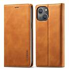 LC.IMEEKE iPhone 14 Plus Fodral med Kortfack Flip Brun