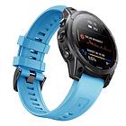 CaseOnline Sport Armband Garmin Fenix 7S Ljusblå