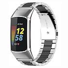 CaseOnline Armband rostfritt stål Fitbit Charge 5 Silver/