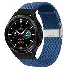 CaseOnline Flätat Elastiskt Armband Samsung Galaxy Watch 4 Classic (42mm) Blå