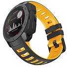 CaseOnline Twin Sport Armband Garmin Instinct Sort/gul