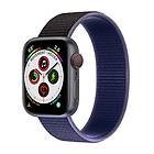 CaseOnline Nylon Armband Apple Watch 6 (44mm) Midnight black