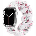 CaseOnline Scrunchie Elastiskt Armband Apple Watch 7 (45mm) Flower