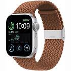 CaseOnline Flätat Elastiskt Armband Apple Watch SE 2022 40mm Brun