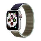 CaseOnline Apple Watch 5 (40mm) Nylon Armband Khaki Blue