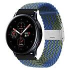 CaseOnline Flätat Elastiskt Armband Samsung Galaxy Watch Active 2 (44mm) Blåg