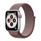 CaseOnline Nylon Armband Apple Watch 6 (44mm) Smoke Mauve