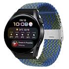 CaseOnline Flätat Elastiskt Armband Huawei Watch 3 (46mm) Blågrön