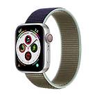 CaseOnline Nylon Armband Apple Watch 6 (40mm) Khaki Blue