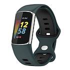 CaseOnline Twin Sport Armband Fitbit Charge 5 Olivgrön/