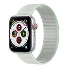 CaseOnline Apple Watch 5 (44mm) Nylon Armband Teal Tint