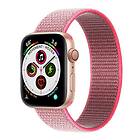 CaseOnline Apple Watch 5 (44mm) Nylon Armband Hot pink