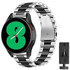 CaseOnline Armband rostfritt stål Samsung Galaxy Watch 4 (44mm) Silver/