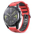 CaseOnline Twin RIB Armband Huawei Watch GT3 (46mm) Röd/