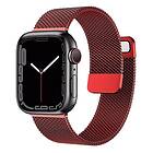 CaseOnline Milanese Armband Apple Watch 7 (41mm) Röd