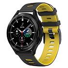 CaseOnline Twin Sport Armband Samsung Galaxy Watch 4 Classic (46mm) Svart/gul