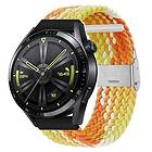 CaseOnline Flätat Elastiskt Armband Huawei Watch GT3 (46mm) Gradient orange