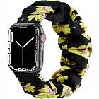 CaseOnline Scrunchie Elastiskt Armband Apple Watch 7 (45mm) Sunflower