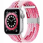 CaseOnline Flätat Elastiskt Armband Apple watch 6 (44mm) Gradientred