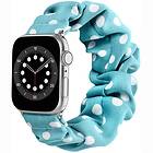 CaseOnline Scrunchie Elastiskt Armband Apple Watch 6 (44mm) Bluedot