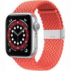 CaseOnline Flätat Elastiskt Armband Apple watch 6 (44mm) Red