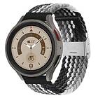 CaseOnline Flätat Elastiskt Armband Samsung Galaxy Watch 5 Pro (45mm) Sort/Vi