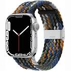 CaseOnline Flätat Elastiskt Armband Apple Watch 7 (41mm) Cowboy