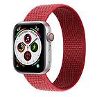 CaseOnline Apple Watch 5 (44mm) Nylon Armband Red