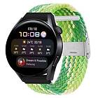 CaseOnline Flätat Elastiskt Armband Huawei Watch 3 (46mm) Gradient green