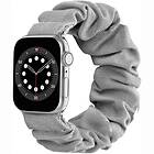 CaseOnline Scrunchie Elastiskt Armband Apple Watch 6 (40mm) Grå