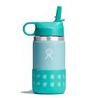 Hydro Flask Lid&boot 0.35L Wide Mouth Straw Thermo Blå