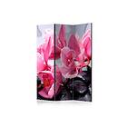 Artgeist Rumsavdelare Orchid flowers with zen stones 135x172 cm