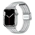 CaseOnline Mesh Armband rostfritt stål Apple Watch 5 (40mm) Silver