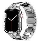 CaseOnline Iron Man Rostfritt Armband Apple Watch 7 (45mm) Silver