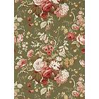 Sanderson Stapleton Park Olive/Bengal Red tapet 217046