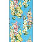 Sanderson Hollyhocks Fire Pink/Bright Blue tapet 217033