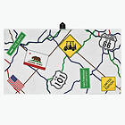 PRG Originals Players Towel Route 66 White